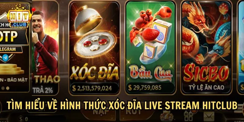 Thông tin về trò chơi Xóc đĩa live stream HitClub